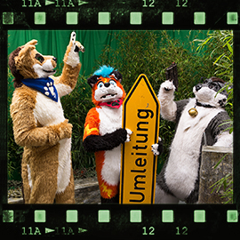 Eurofurence 2015 fursuit photoshoot. Preview picture of Flashpaw, Rhys Shepherd, Kiyo